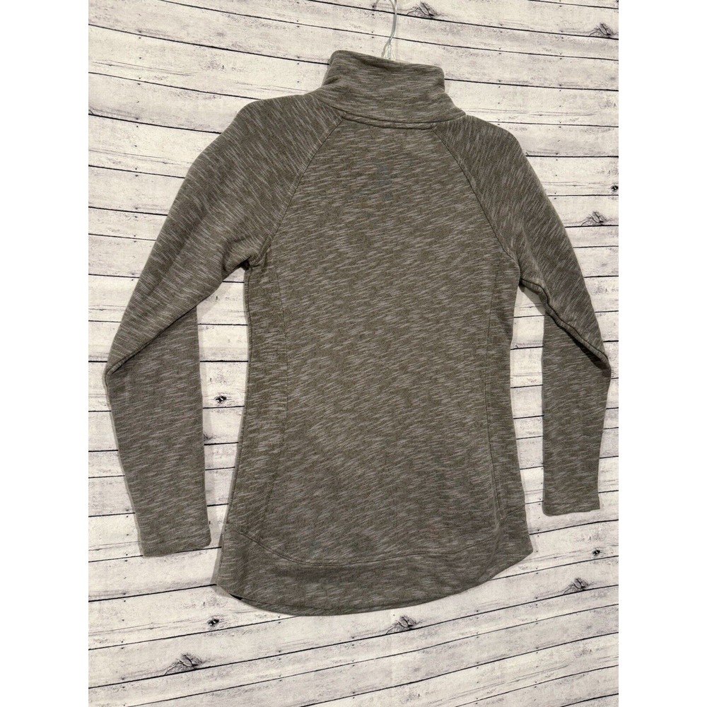 prAna Womens Calexa Tunic Sweater Sz XS Heather Green Pullover Active Pockets - Picture 11 of 15